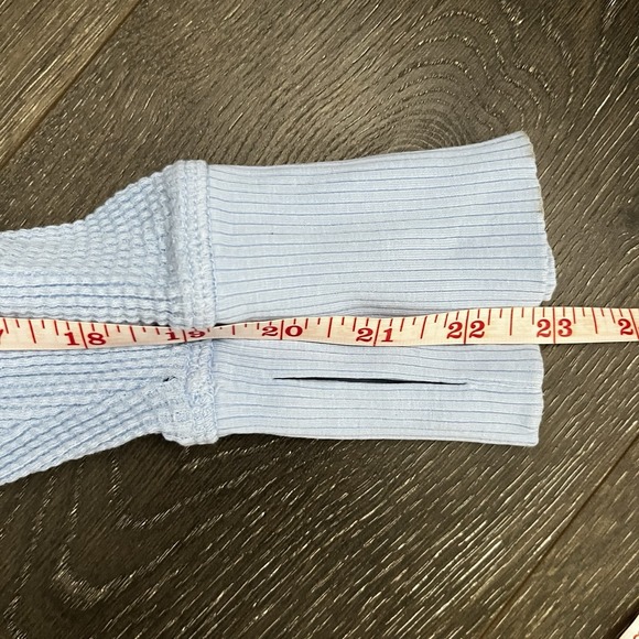 OFFLINE By Aerie Wow Waffle Oversized T-Shirt Blue Women's Medium  Boho Coastal - Picture 6 of 9